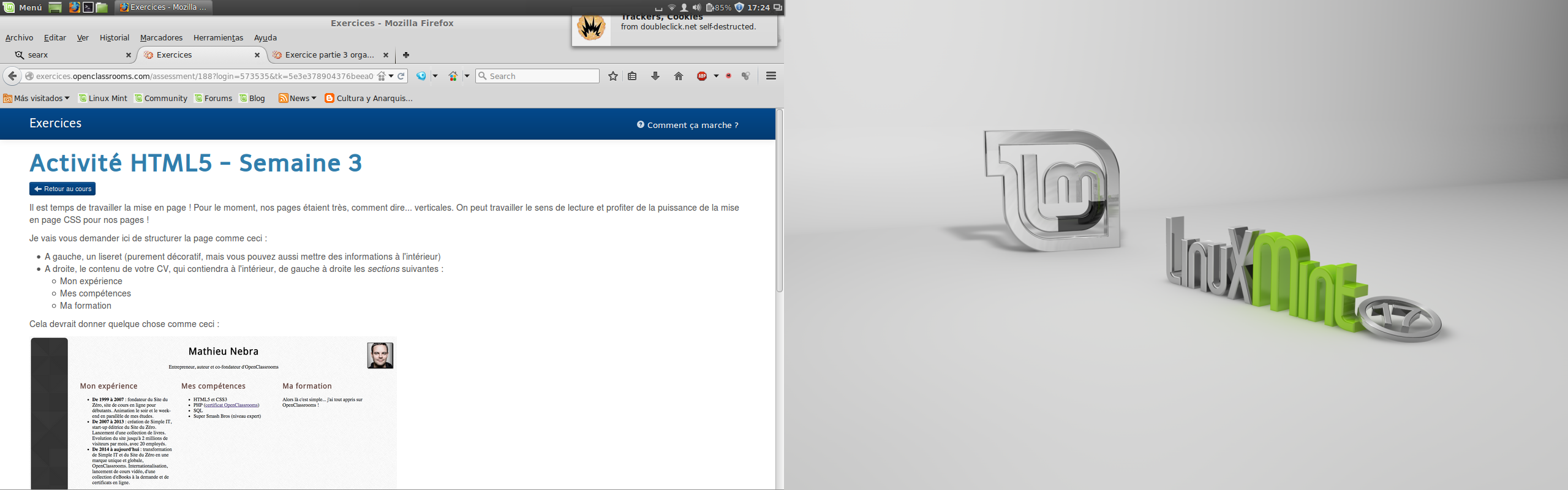 R sum sur le cours Cours et exercices HTML5